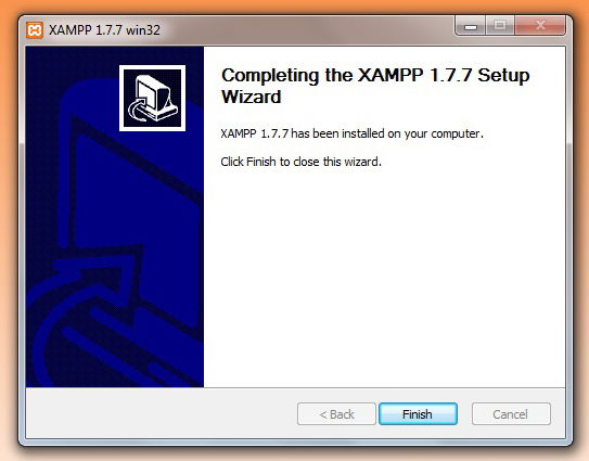 xampp installation complete